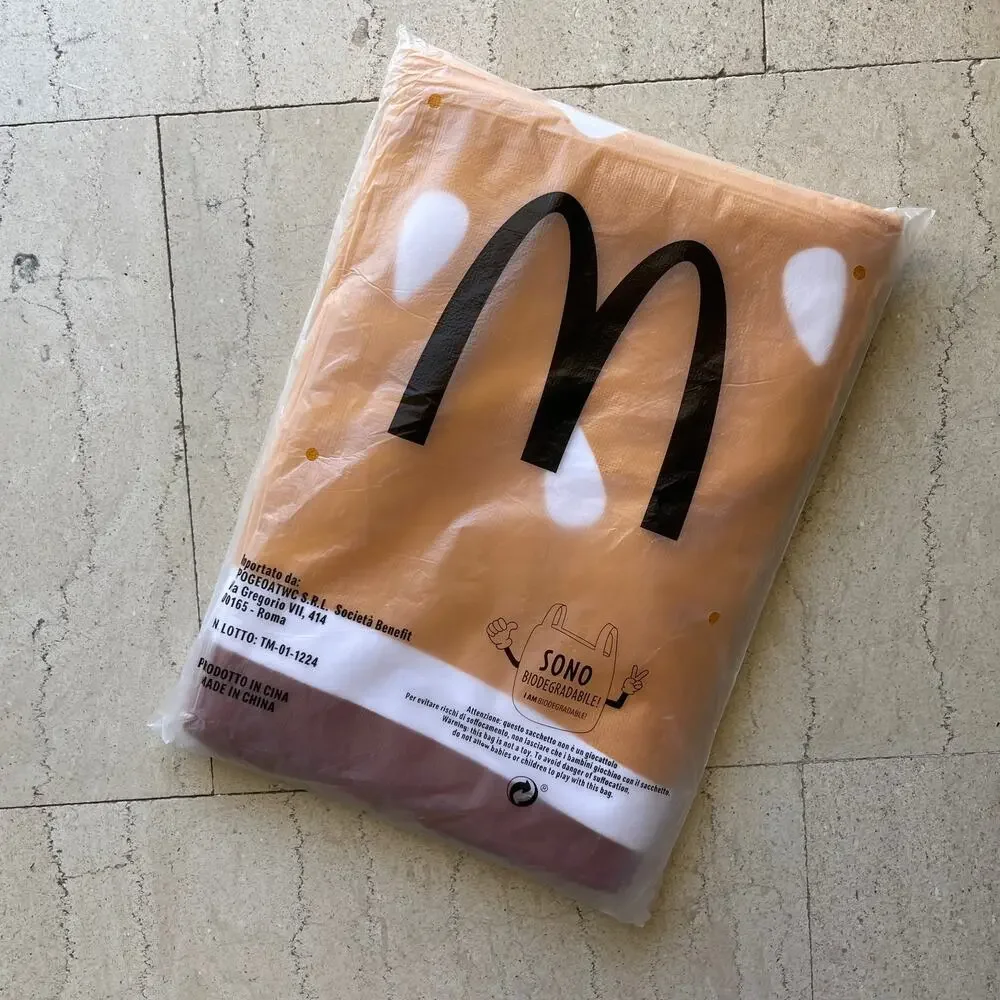 Set 2x McDonald's Beach Towels Big Max Burger + Fries Italy Europe Exclusive NEW